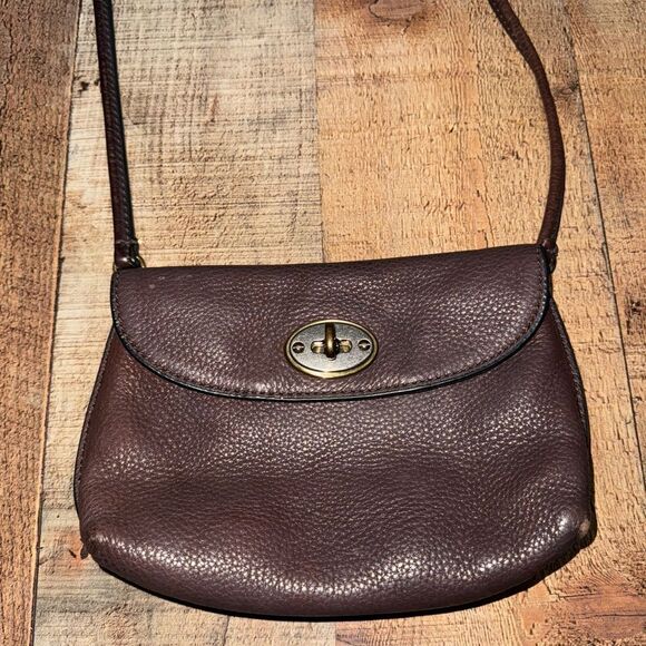 Fossil Monica Soft Leather Crossbody Sling Satchel Vintage Woman's - Picture 2 of 14